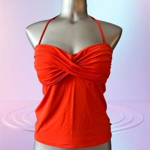 💟Aqua Vibrant Red Tankini